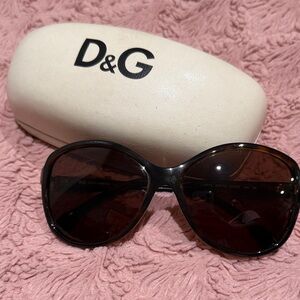 D&G Women's Dark Sunglasses with Case
